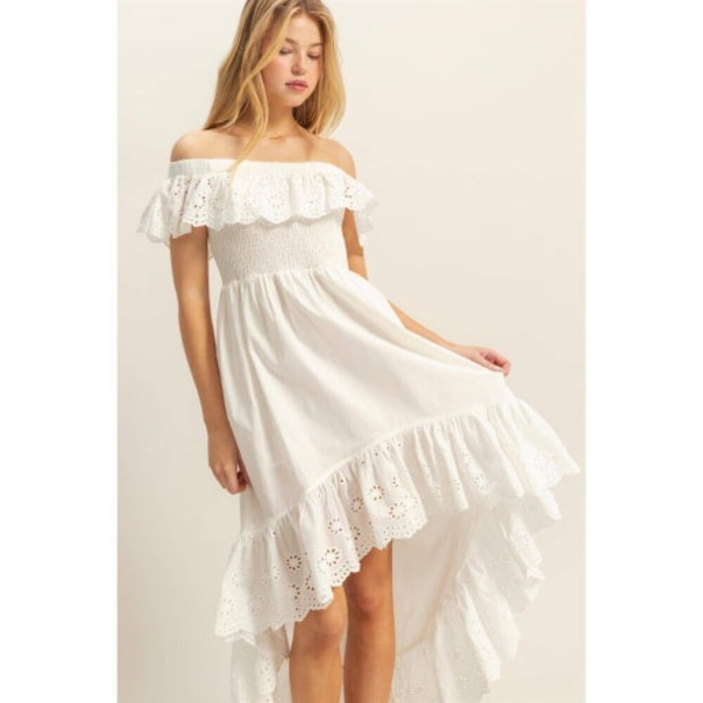 White off shoulder dress